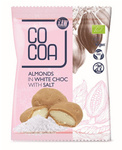 Almonds in White Glaze with Salt Bio 70 g - Cocoa