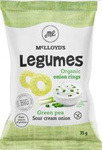 Green pea cream and onion crisps GLUEL-free. BIO 35 g