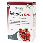 Iron + vitamin B12 forte dietary supplement 45 tablets - Physalis