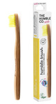 Kids' Bamboo ultra soft Toothbrush, Yellow, 14,5 cm – The Humble